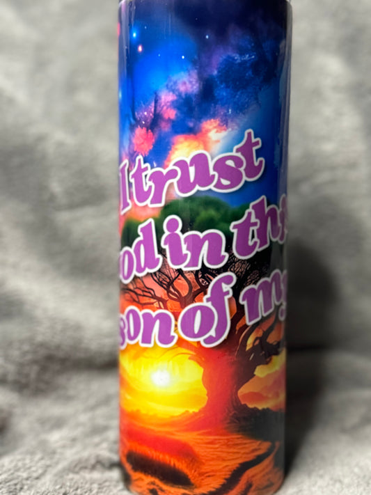 "In This Season of My Life" Inspirational 20 oz. Skinny Tumbler